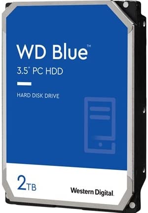Western Digital 8TB WD Blue PC Internal Hard Drive HDD - 5640 RPM, SATA 6 Gb/s, 256 MB Cache, 3.5" - WD80EAAZ