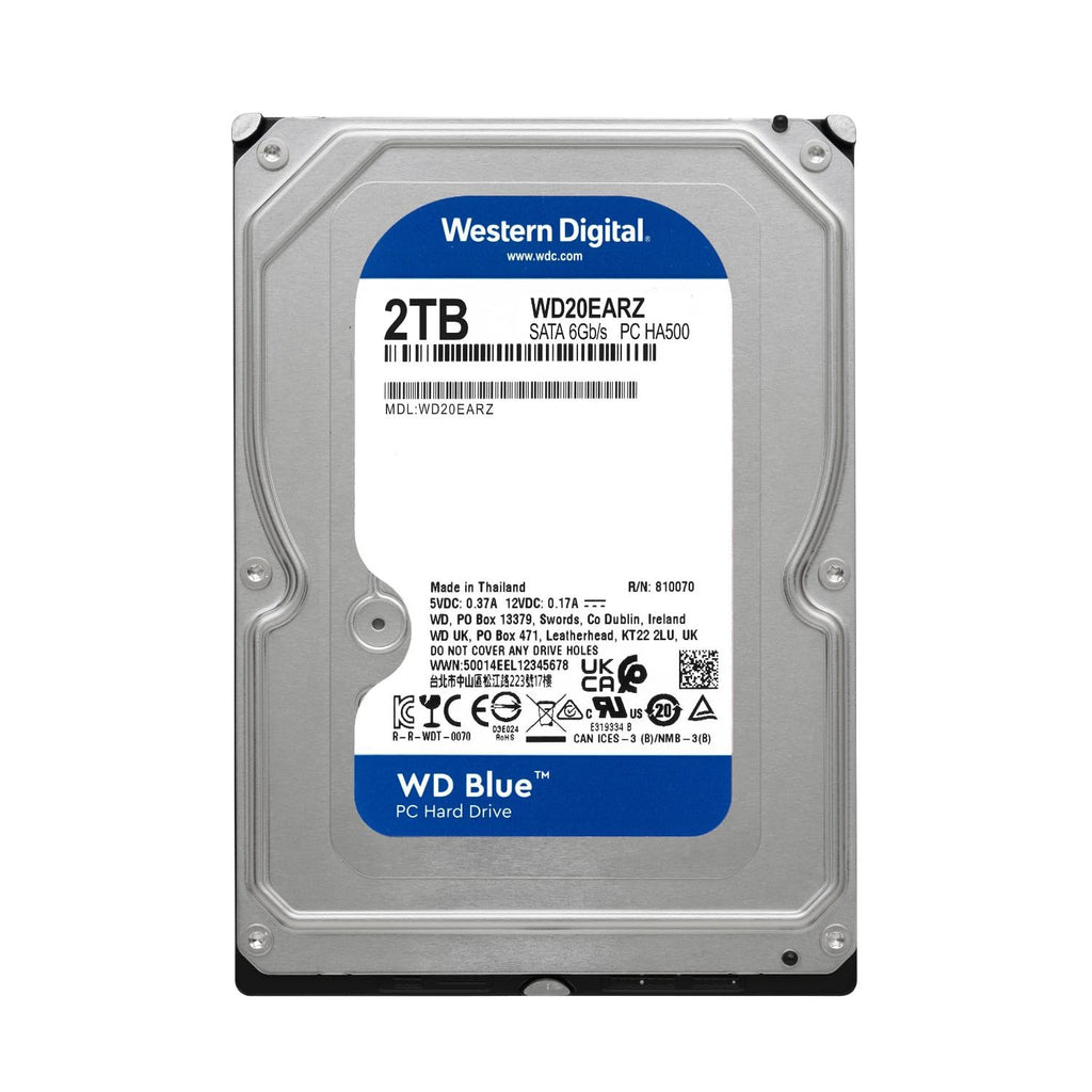 Western Digital 8TB WD Blue PC Internal Hard Drive HDD - 5640 RPM, SATA 6 Gb/s, 256 MB Cache, 3.5" - WD80EAAZ