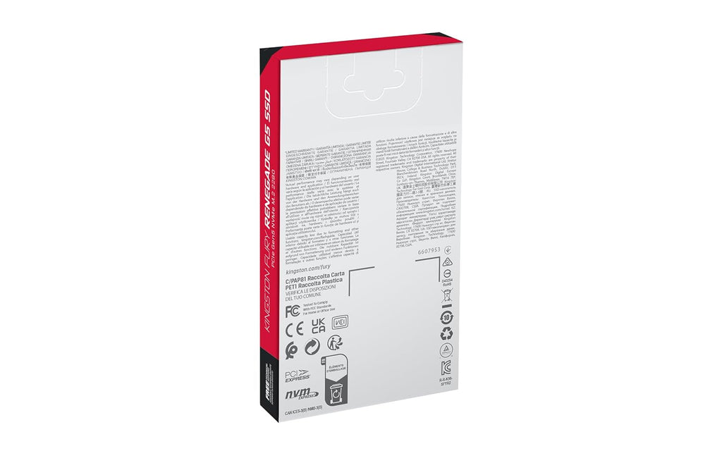Kingston Fury Renegade G5 2048GB NVMe SSD | PCIe 5.0 M.2 2280 | SFYR2S/2T0