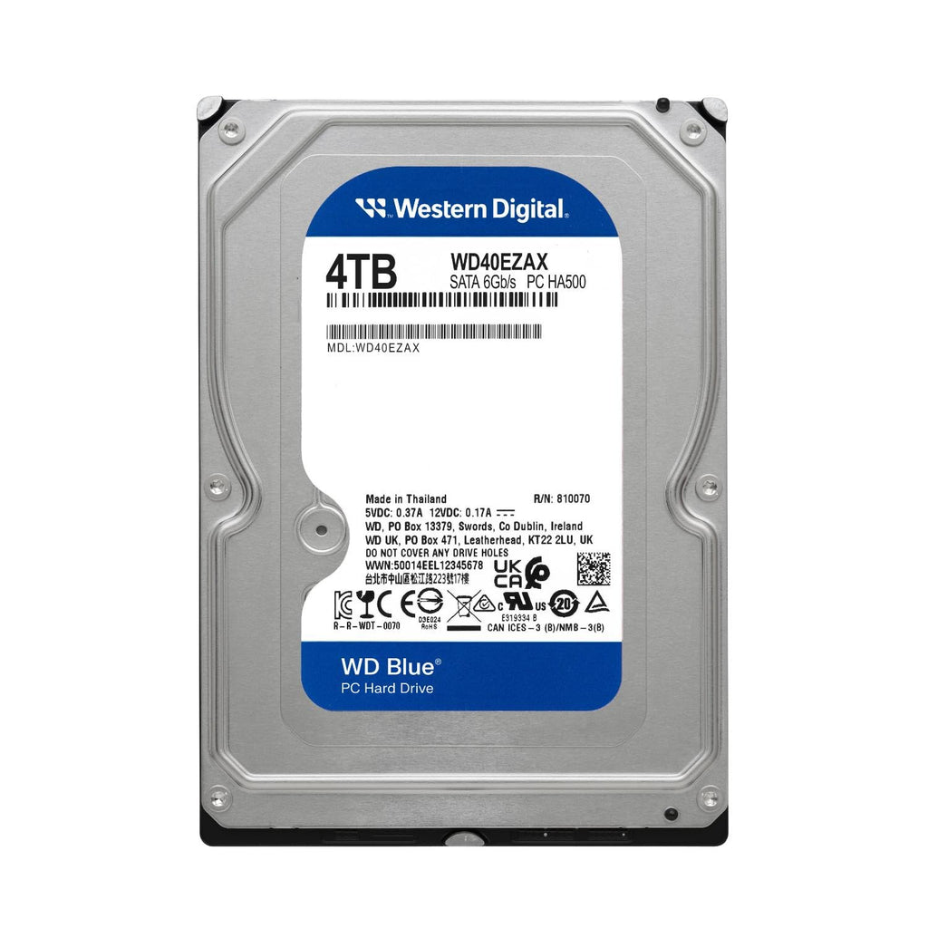 Western Digital 8TB WD Blue PC Internal Hard Drive HDD - 5640 RPM, SATA 6 Gb/s, 256 MB Cache, 3.5" - WD80EAAZ