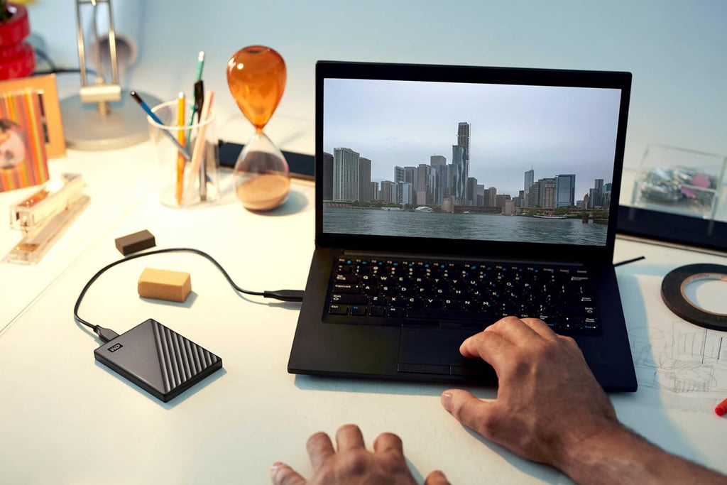 WD 6TB My Passport, Portable External Hard Drive, Black, Backup Software with Defense Against ransomware, and Password Protection, USB 3.1/USB 3.0 Compatible - WDBR9S0060BBK-WESN