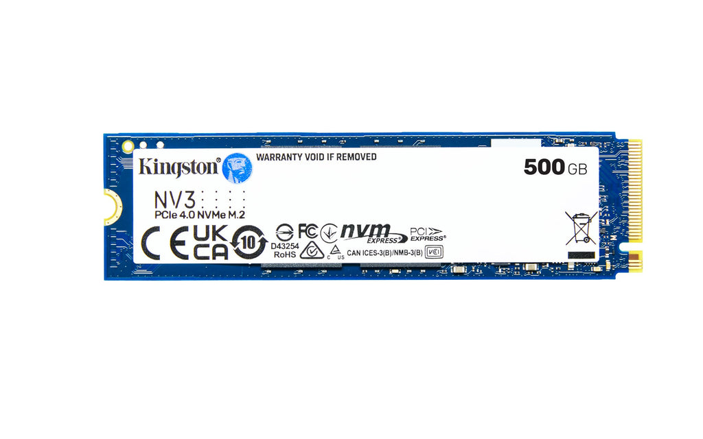 Kingston NV3 1TB M.2 2280 NVMe SSD | PCIe 4.0 Gen 4x4 | Up to 6000 MB/s | SNV3S/1000G