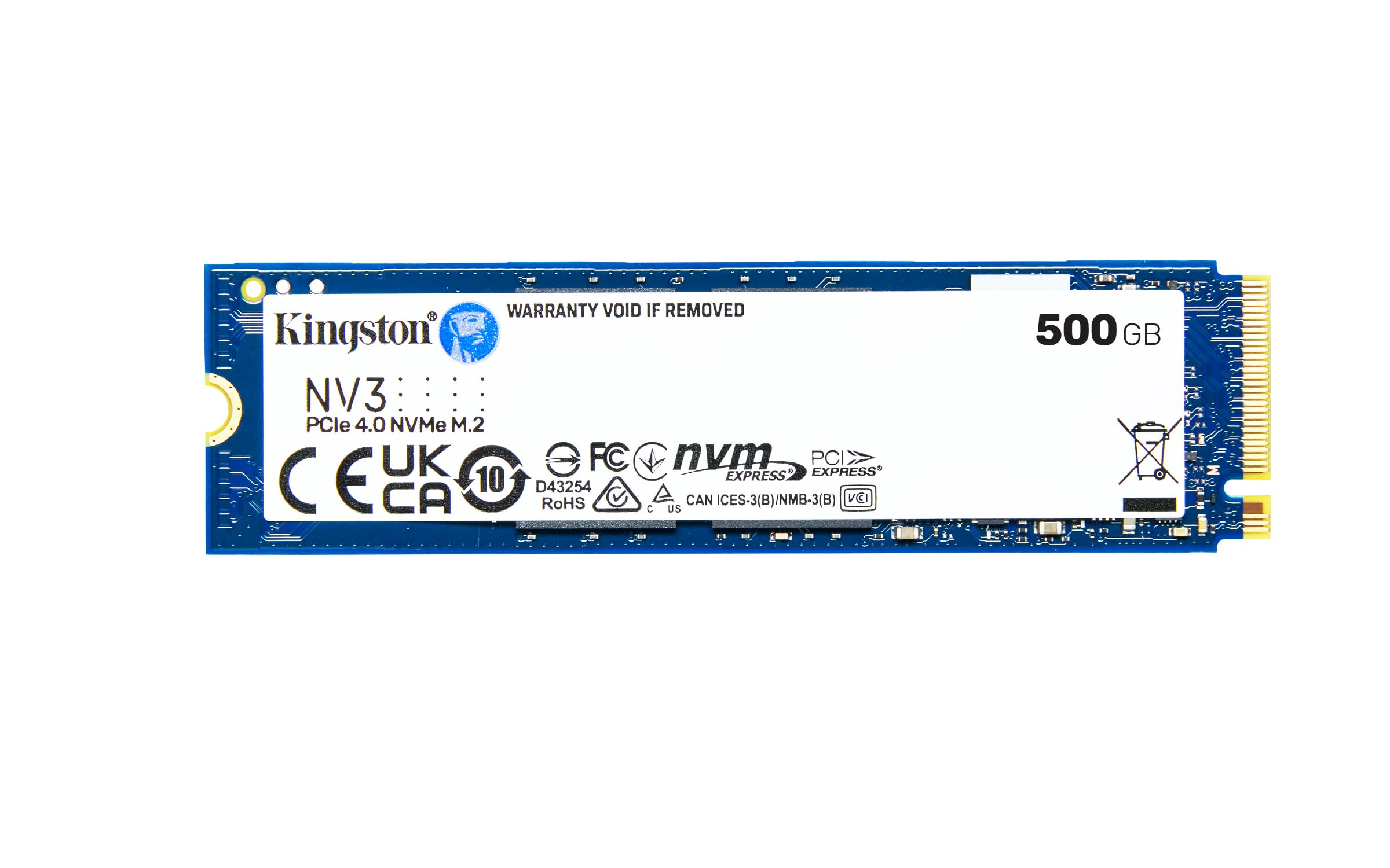 Kingston NV3 1TB M.2 2280 NVMe SSD | PCIe 4.0 Gen 4x4 | Up to 6000 MB/s | SNV3S/1000G