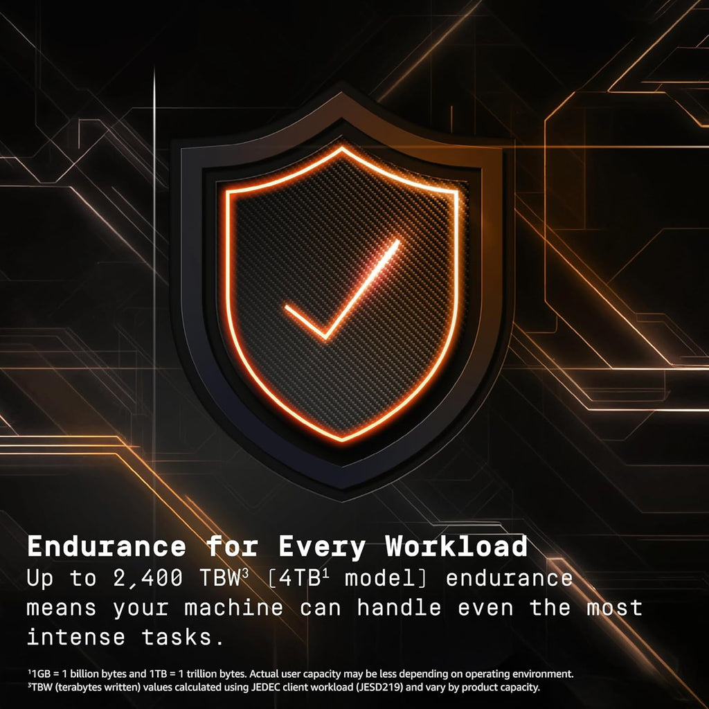 WD_Black SN8100 1TB NVMe SSD - PCIe 5.0x4, M.2 2280, Up to 14,900MB/s Read Speed, up to 11,000MB/s Write Speed, Best for AI Applications, Gaming, and Video Editing - WDS100T1X0M